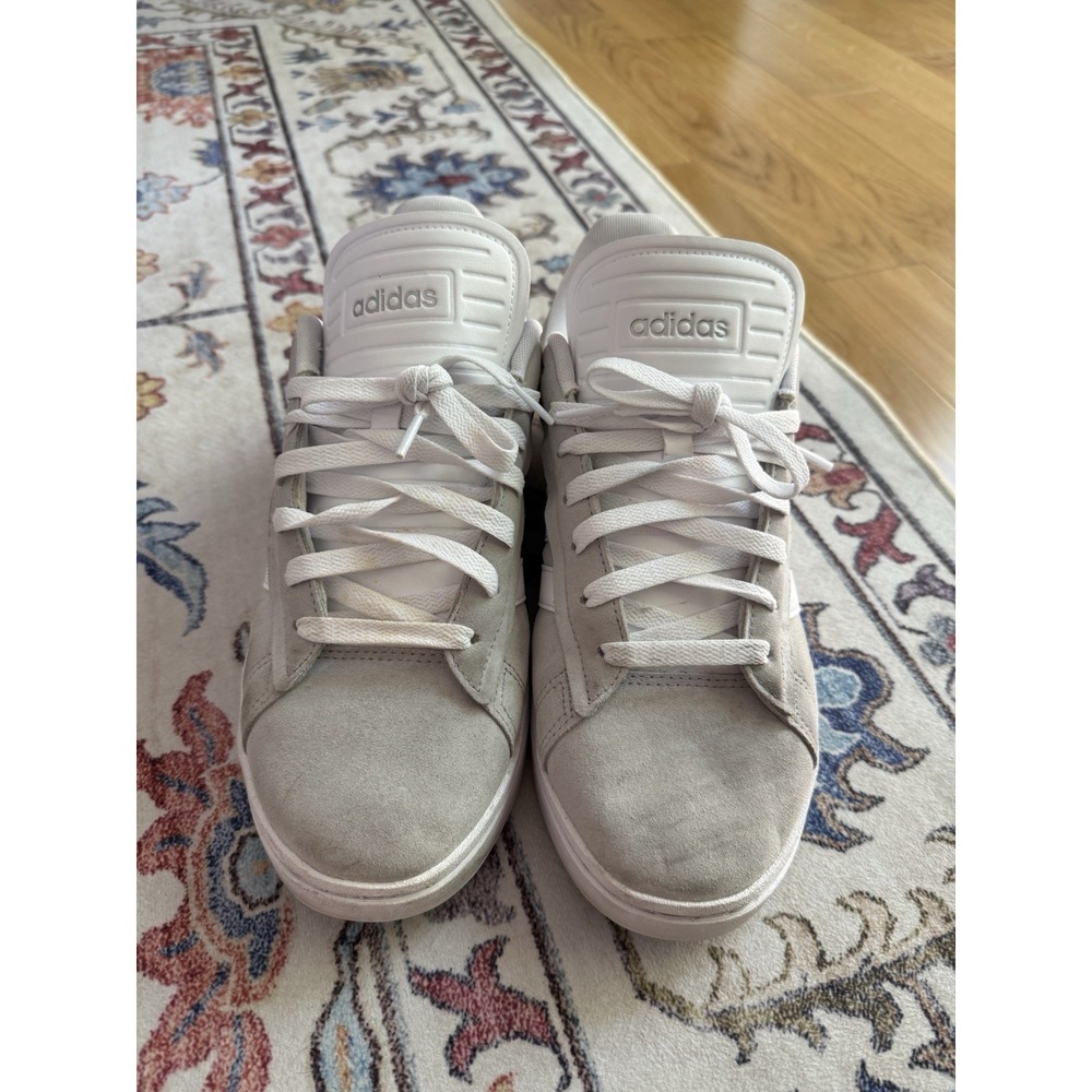 Adidas Grand Court White Suede Size 11 Sneakers